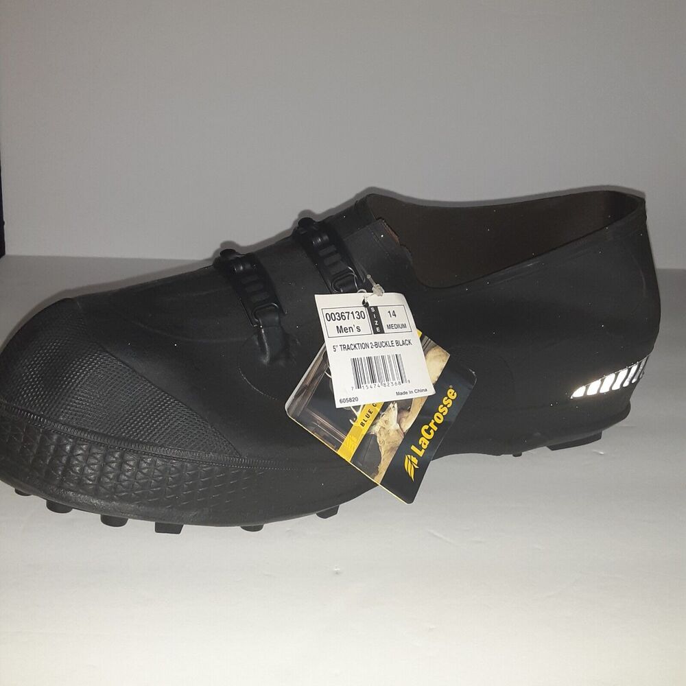LaCrosse Shoe Cover Sz 14M 5" Traction 2 Buckle Waterproof Working Man Reflector
